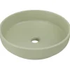 Lavabo bagno da appoggio ø40cm ceramica verde Lolli