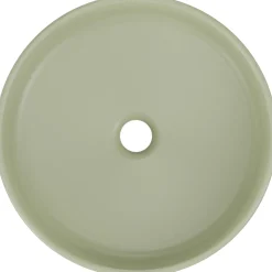Lavabo bagno da appoggio ø40cm ceramica verde Lolli
