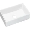 Lavabo bagno da appoggio 35x22cm ceramica bianco Puky