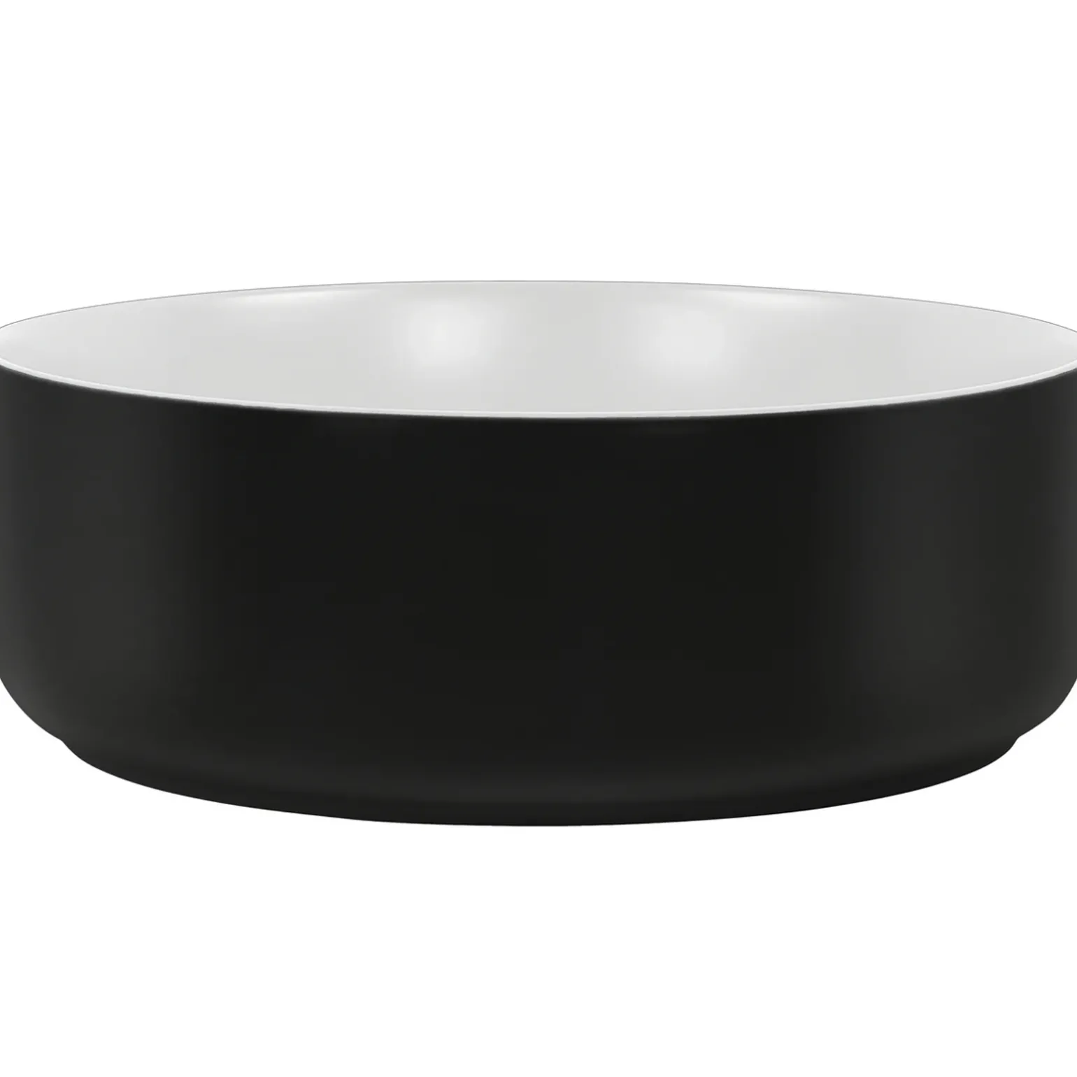 Lavabo bagno da appoggio 36x36cm ceramica nero Bolly