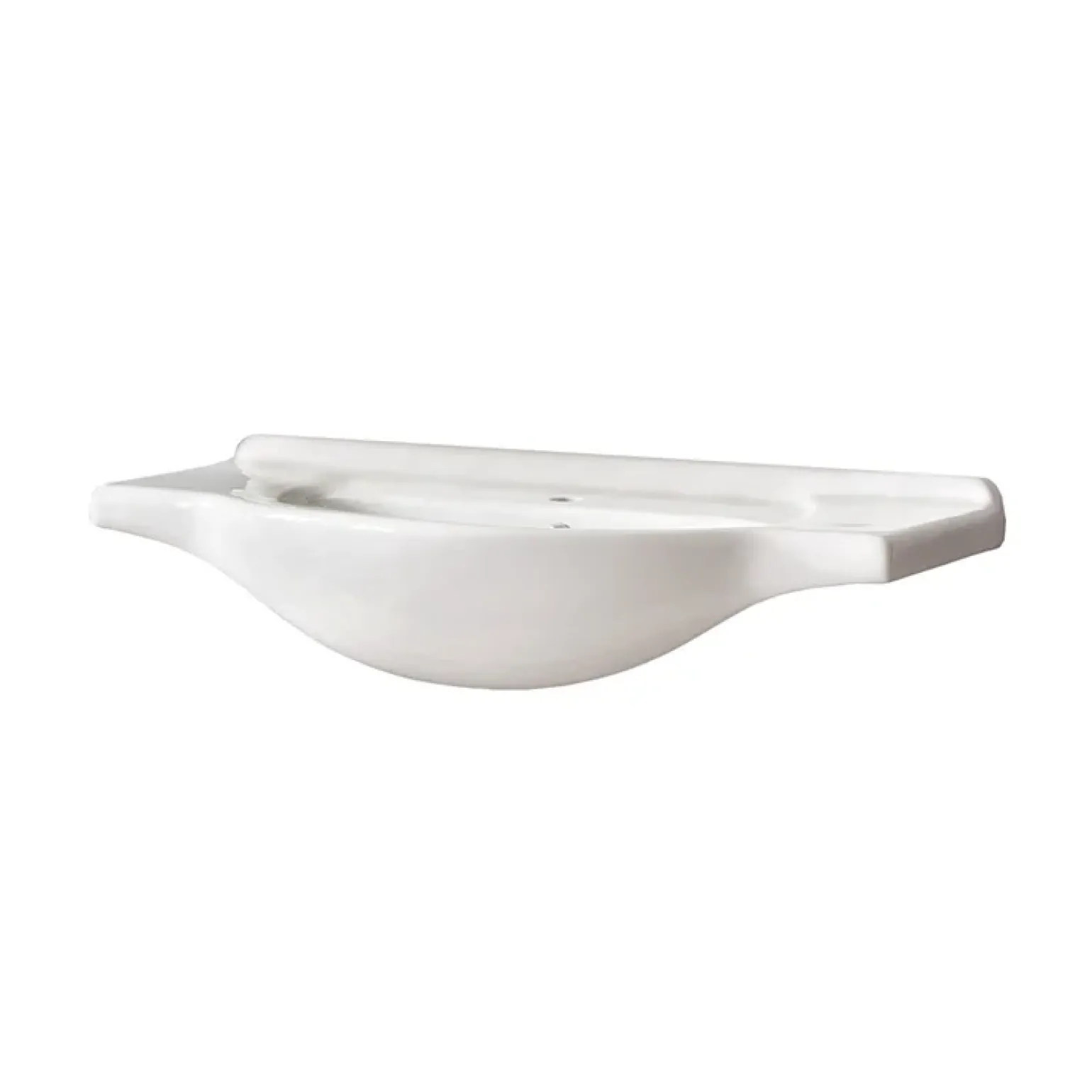 Lavabo bagno da incasso 85x49cm in ceramica bianco Alexia