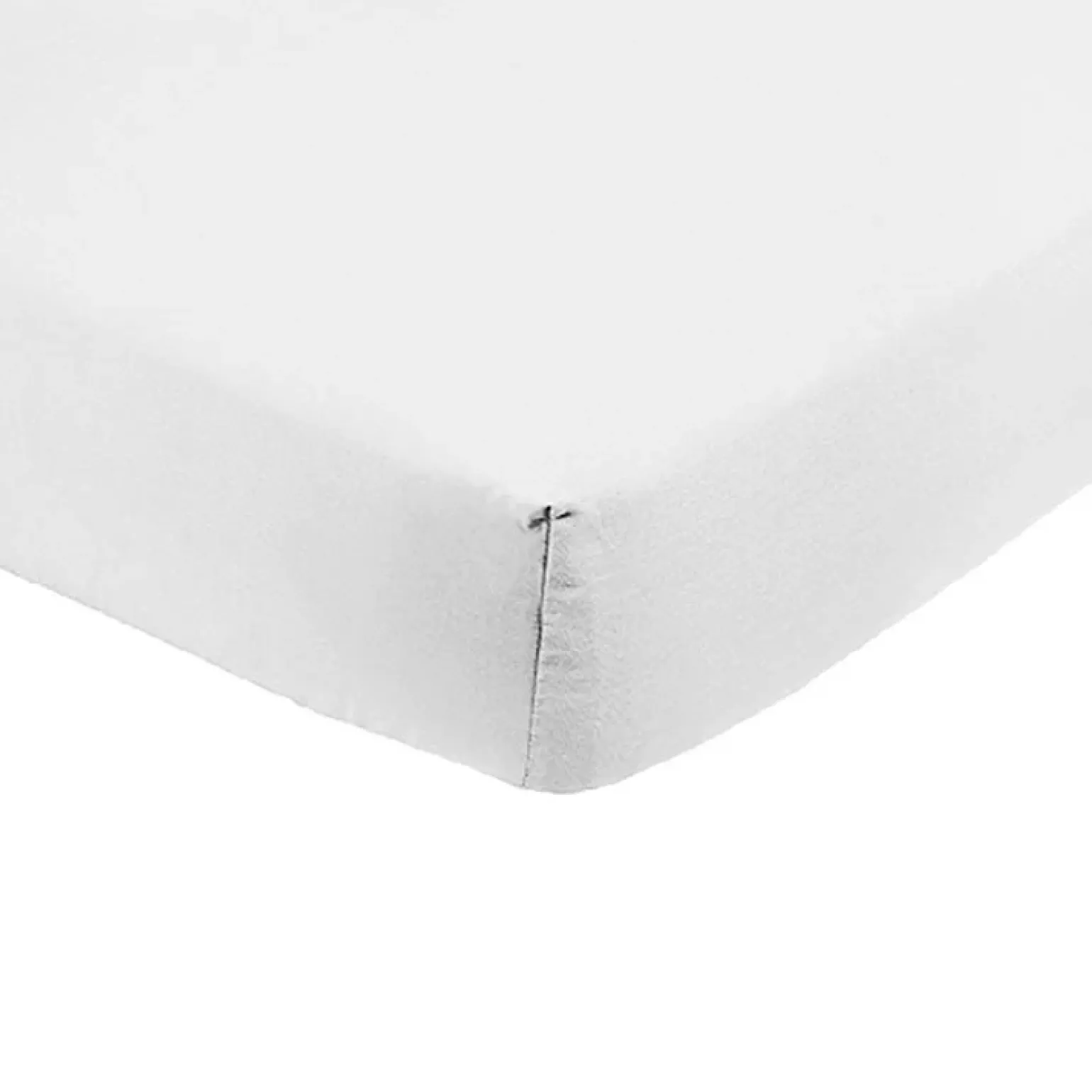 Lenzuolo francese con angoli in cotone bio 140x200cm bianco Rolla