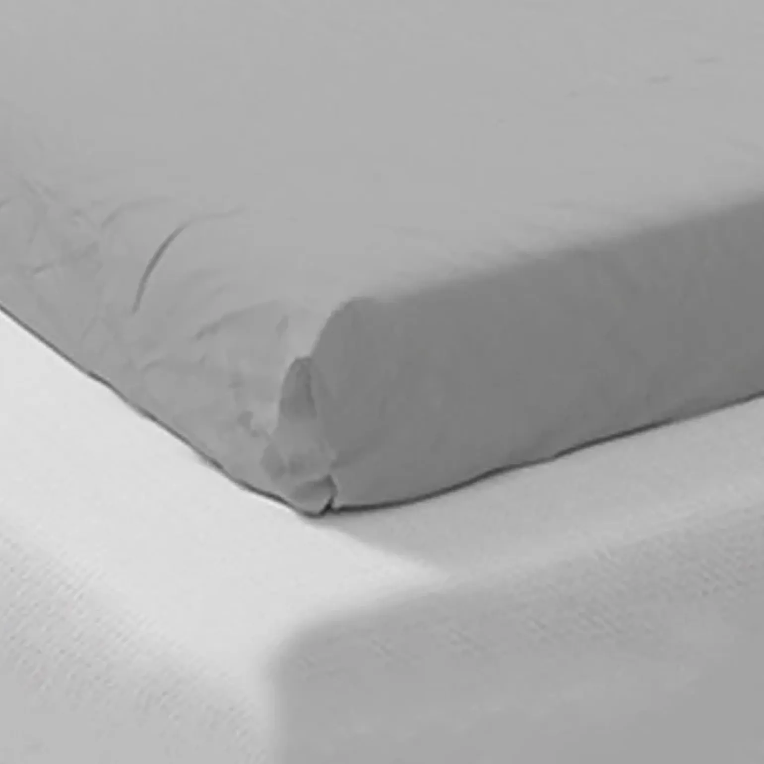 Lenzuolo francese con angoli in cotone bio 140x200cm grigio Rolla