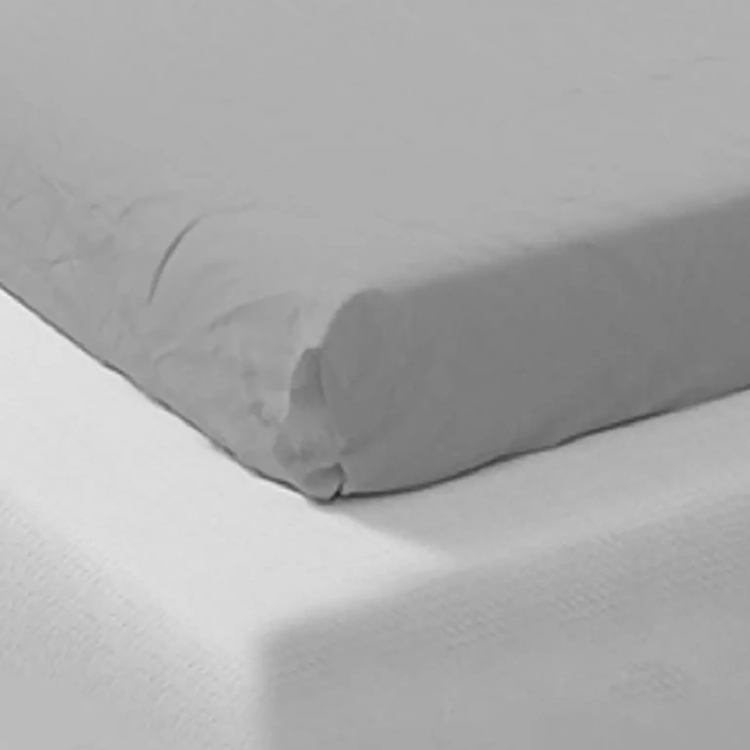 Lenzuolo singolo con angoli in cotone bio 90x200cm grigio Rolla