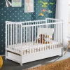 Lettino con materasso bambini neonati culla cassetto 65x124cm bianco Destiny