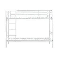 Letto a castello con 2 letti singoli 90x200cm bianco Rodin