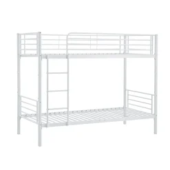 Letto a castello con 2 letti singoli 90x200cm bianco Rodin