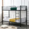 Letto a castello con 2 letti singoli 90x200cm nero Rodin
