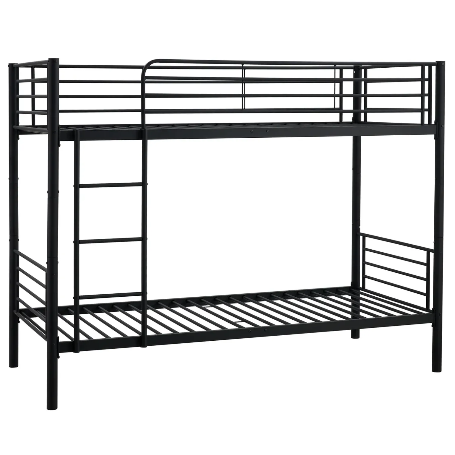 Letto a castello con 2 letti singoli 90x200cm nero Rodin