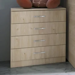 Letto a castello 205x96cm con cassettiera e mensola rovere Lorenzo Gihome®