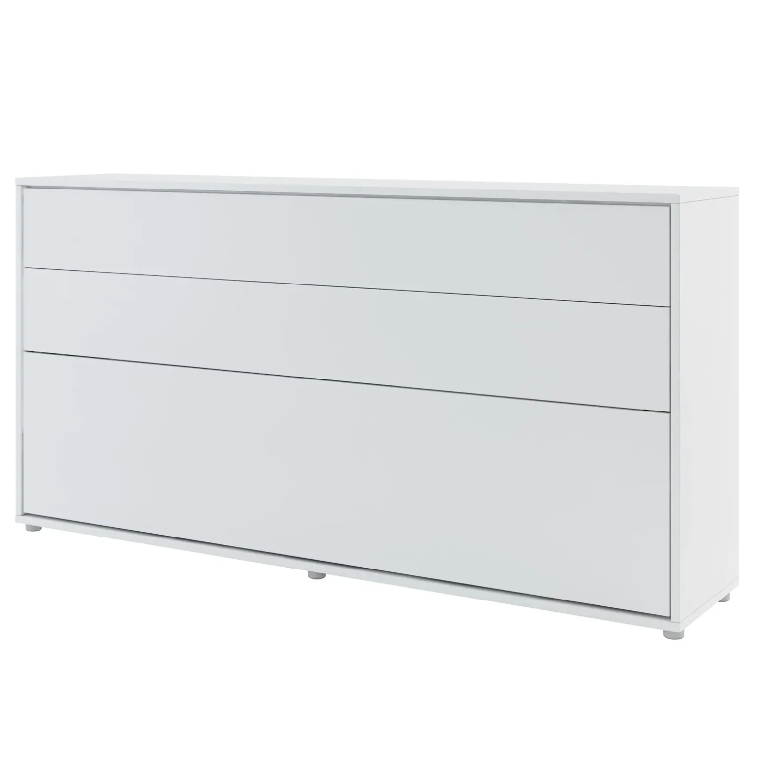 Letto a scomparsa orizzontale 90x200 cm singolo bianco Camelio