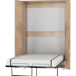 Letto a scomparsa verticale 120x200cm piazza e mezza rovere sonoma Calvin Gihome®