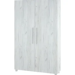 Letto a scomparsa verticale 120x200cm piazza e mezza bianco pino Calvin Gihome®