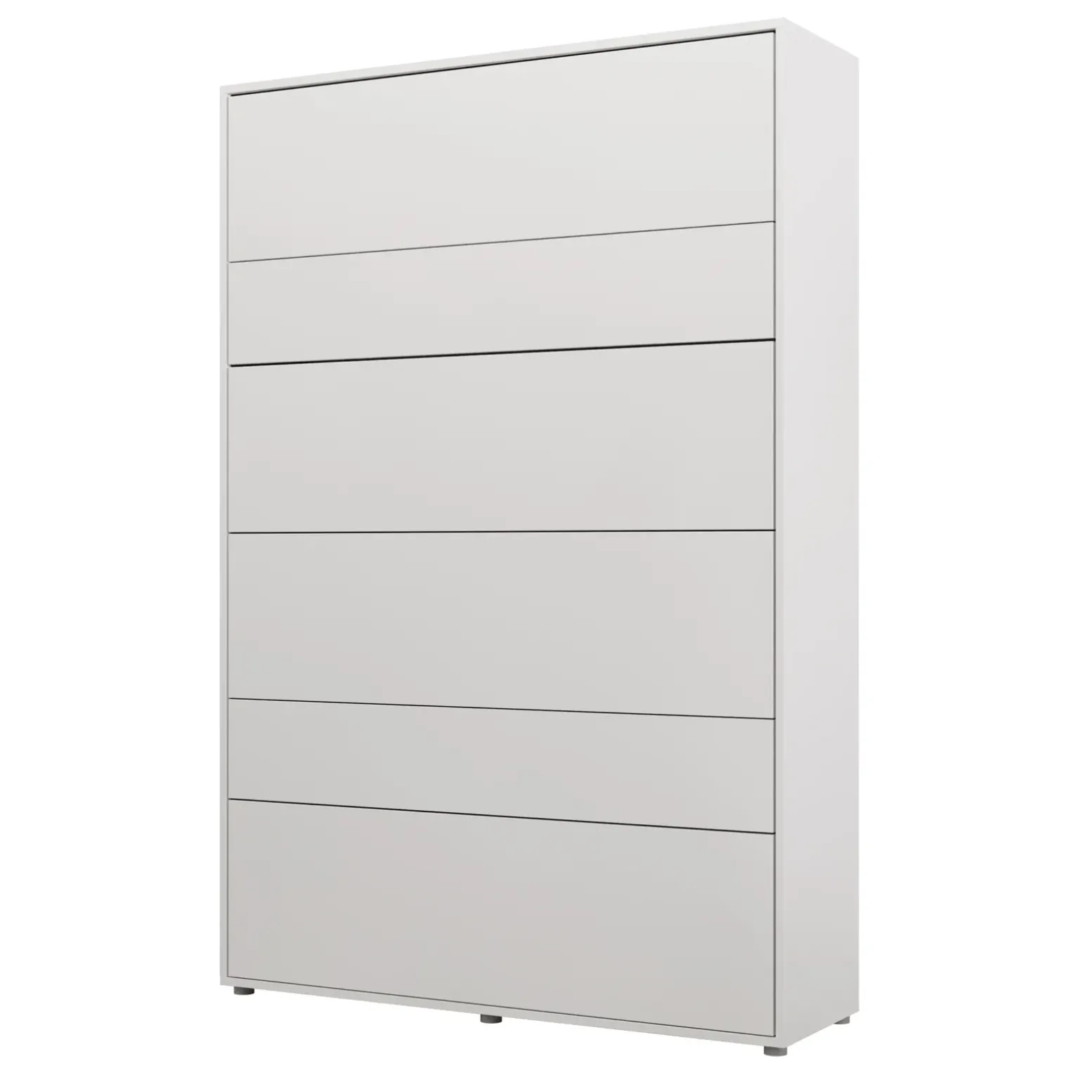 Letto a scomparsa verticale 140x200 cm alla francese bianco Camelio