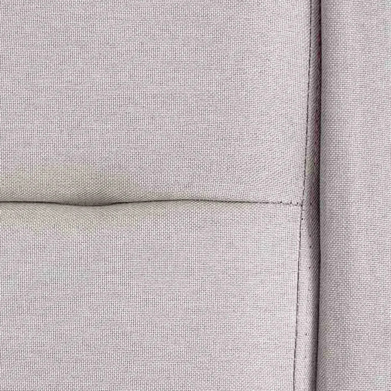 Letto alla francese 140x200cm in tessuto grigio chiaro Pompei Gihome®