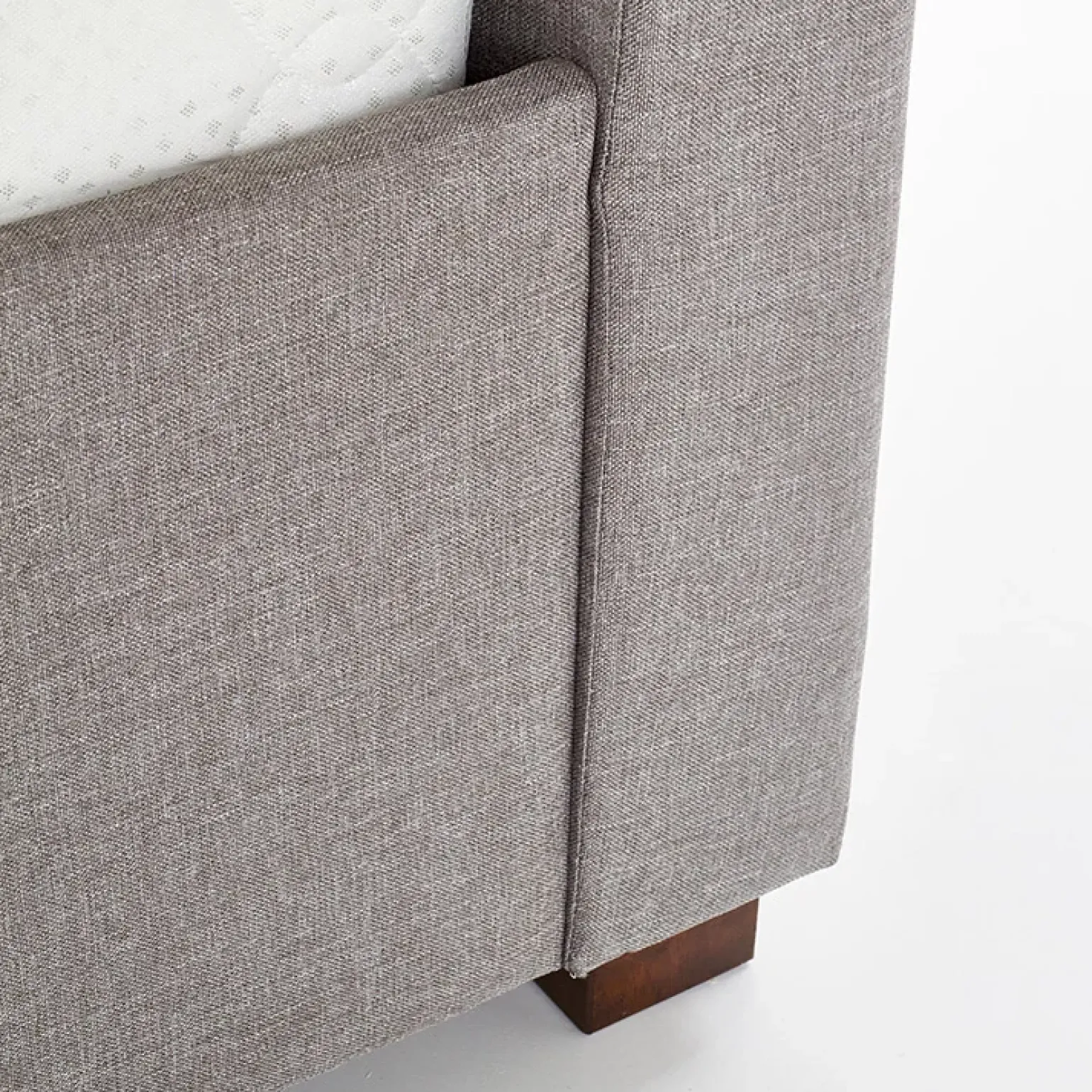 Letto alla francese 140x200cm in tessuto grigio Mestre Gihome®