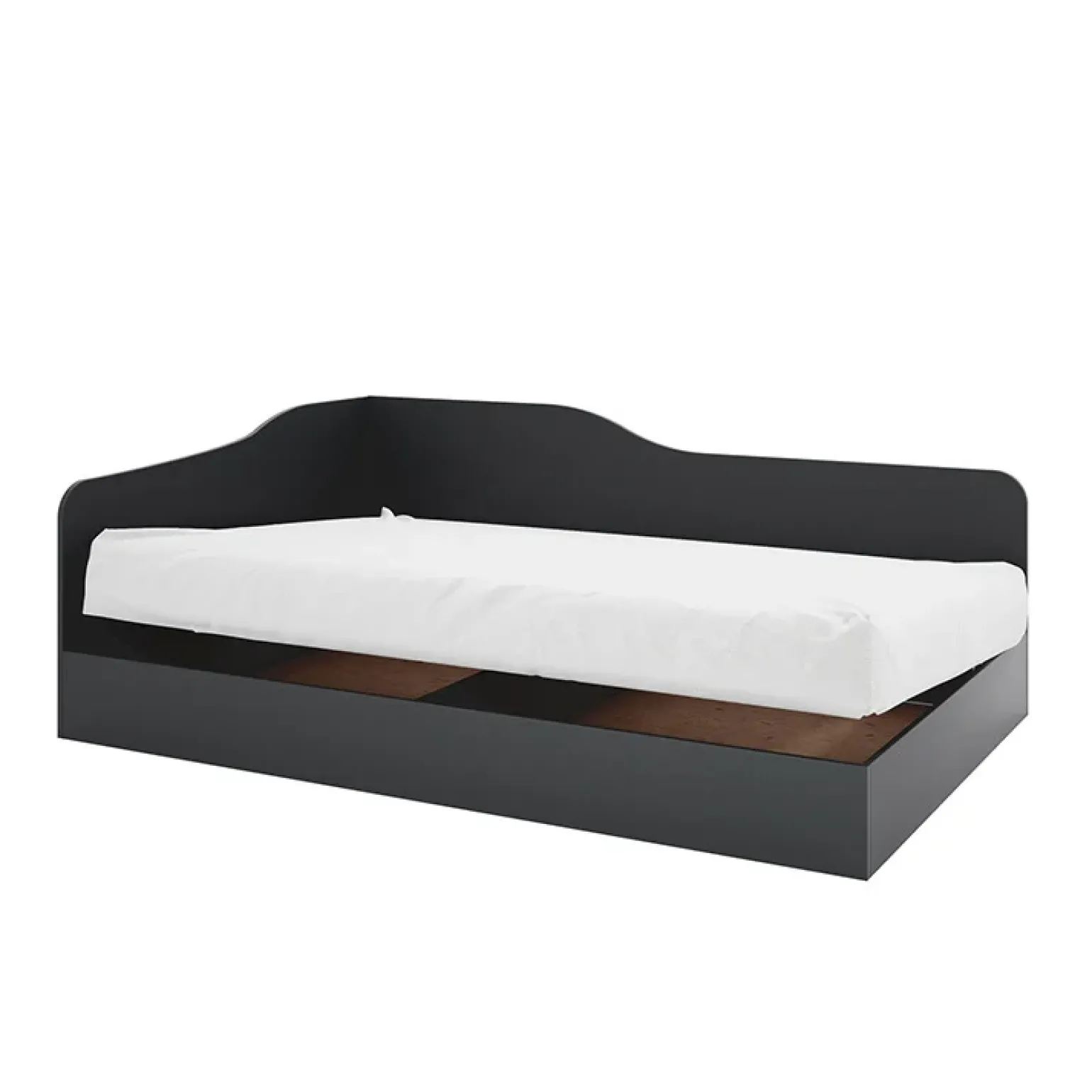 Letto contenitore singolo 82x190cm antracite Alex Gihome®
