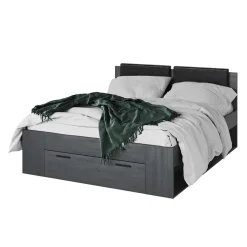 Letto matrimoniale con cassettone 160x200cm ossido Cortina Gihome®