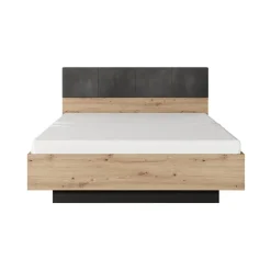 Letto matrimoniale contenitore 160x200cm rovere antracite Rubik