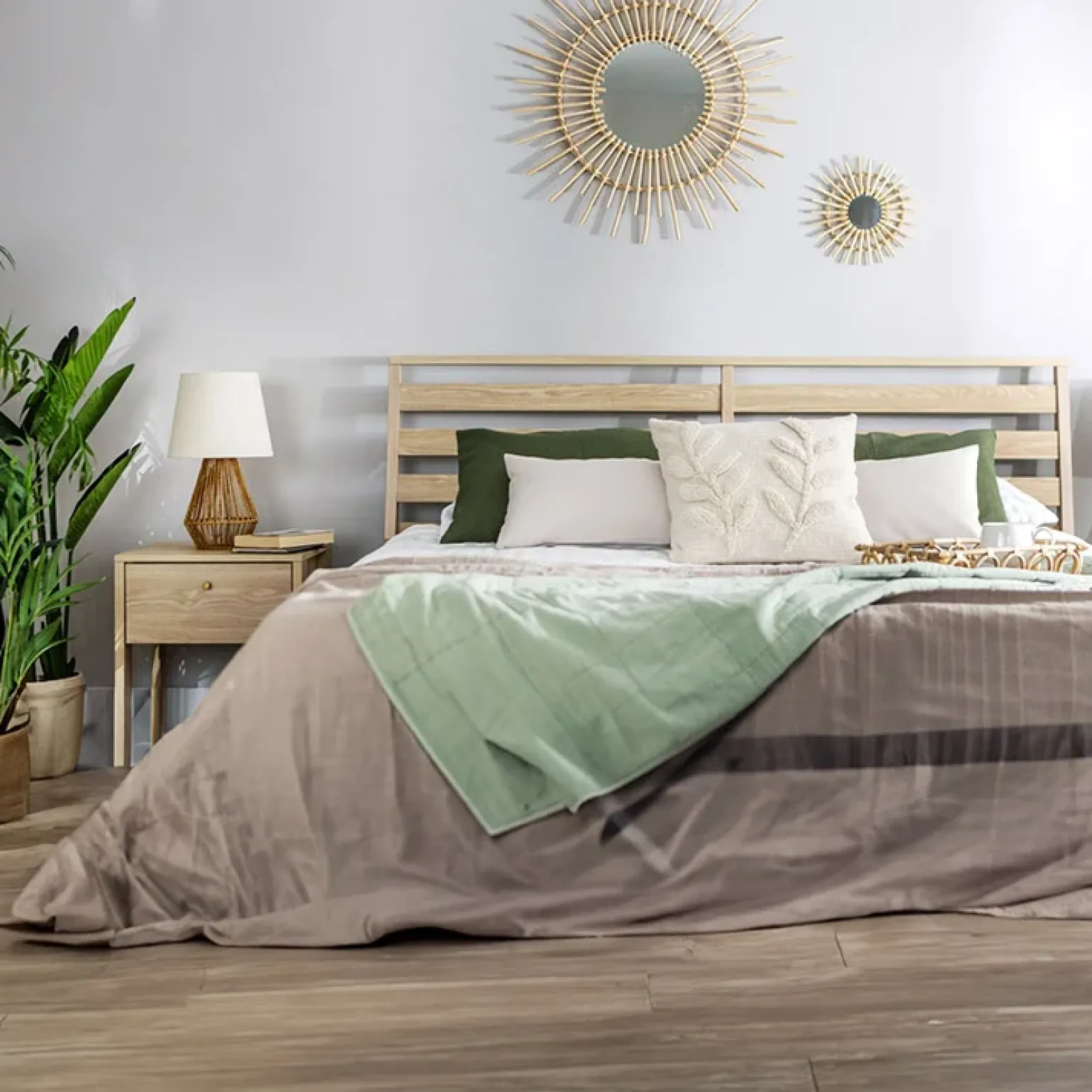 Letto matrimoniale contenitore 160x200cm rovere Noor