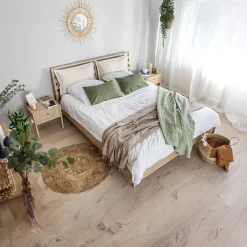 Letto matrimoniale contenitore 160x200cm rovere Noor