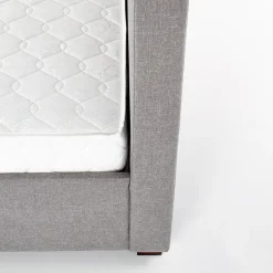 Letto matrimoniale in tessuto con cassettoni 160x200cm grigio Mestre Gihome®