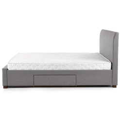 Letto matrimoniale in tessuto con cassettoni 160x200cm grigio Mestre Gihome®