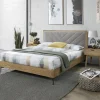 Letto matrimoniale moderno 160x200cm rovere grigio chiaro Viverone