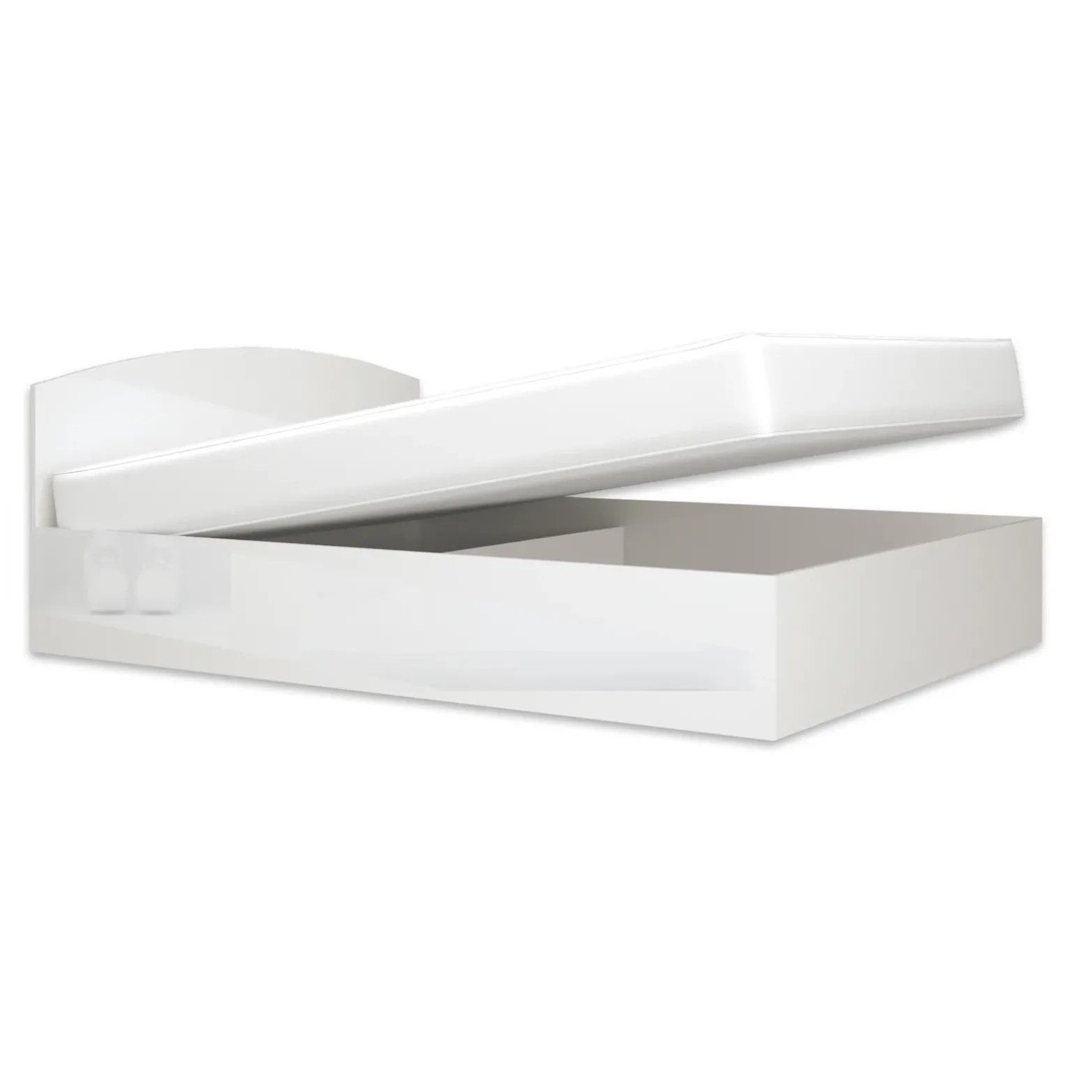 Letto matrimoniale 160x200cm standard bianco lucido Roma-Sorrento
