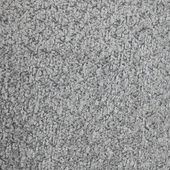 Letto oversize 180x200cm con rete contenitore imbottito tessuto bouclé grigio Aluna