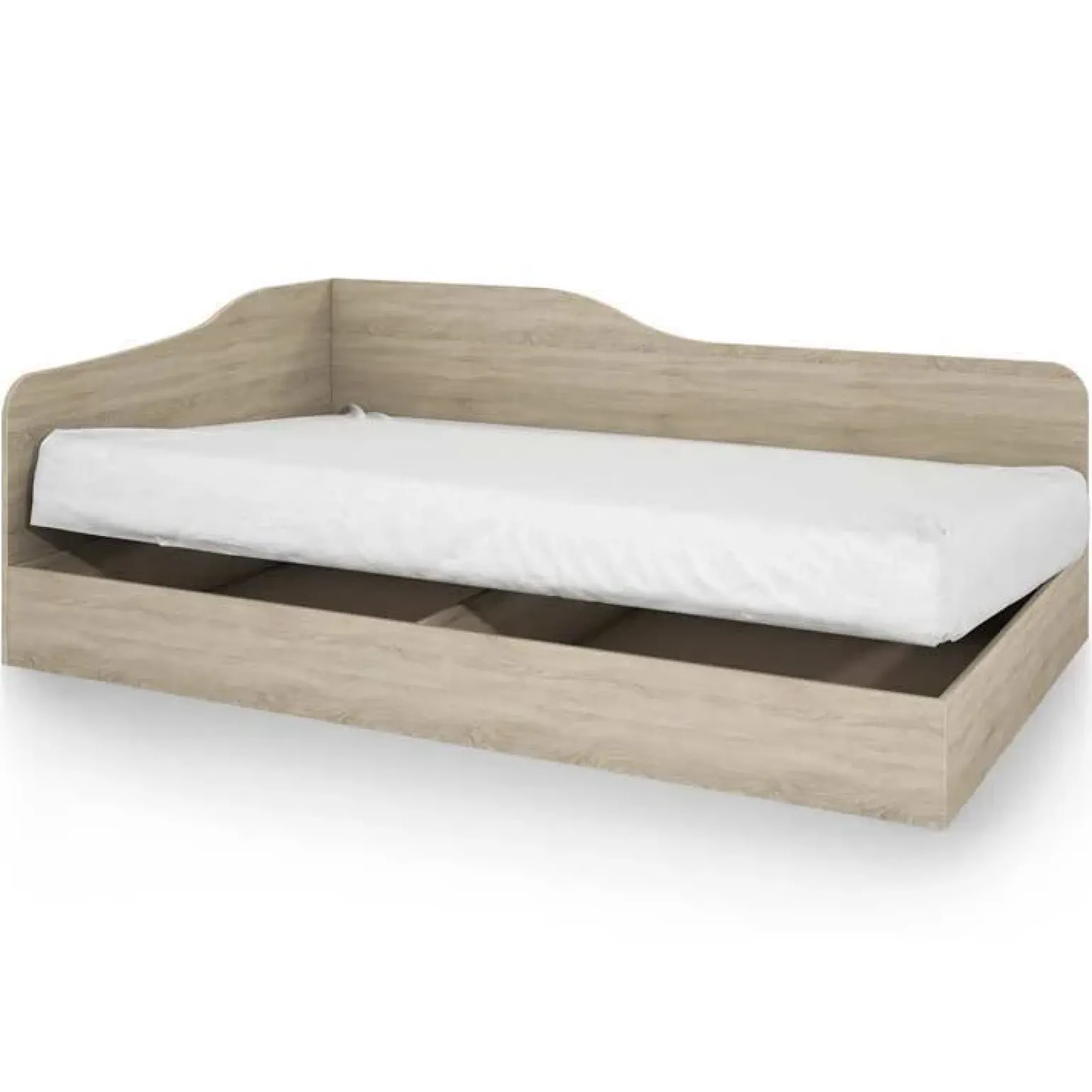 Letto singolo 82x190cm contenitore rovere Alex Gihome®