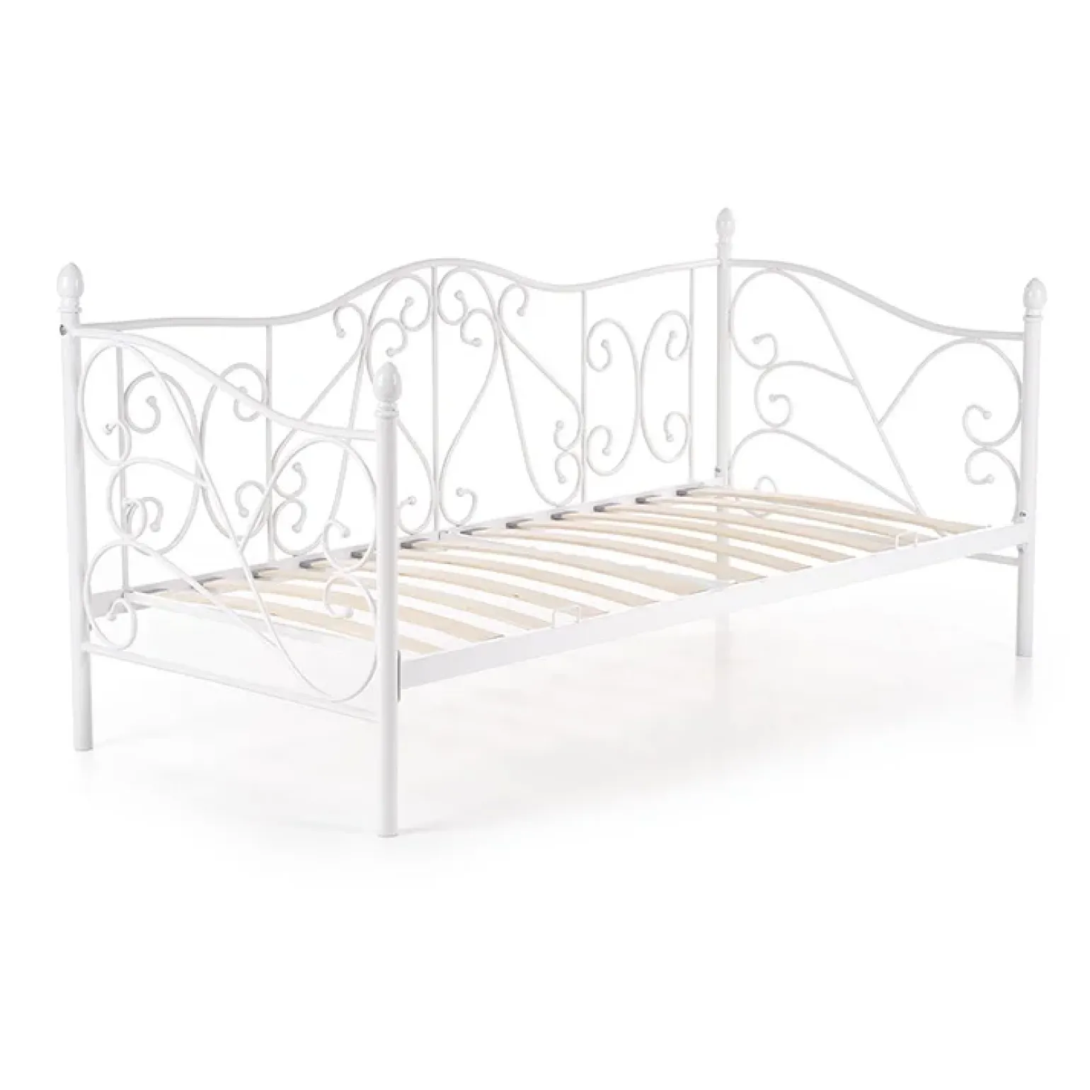 Letto singolo 90x200cm moderno con testiera bianco Azahara