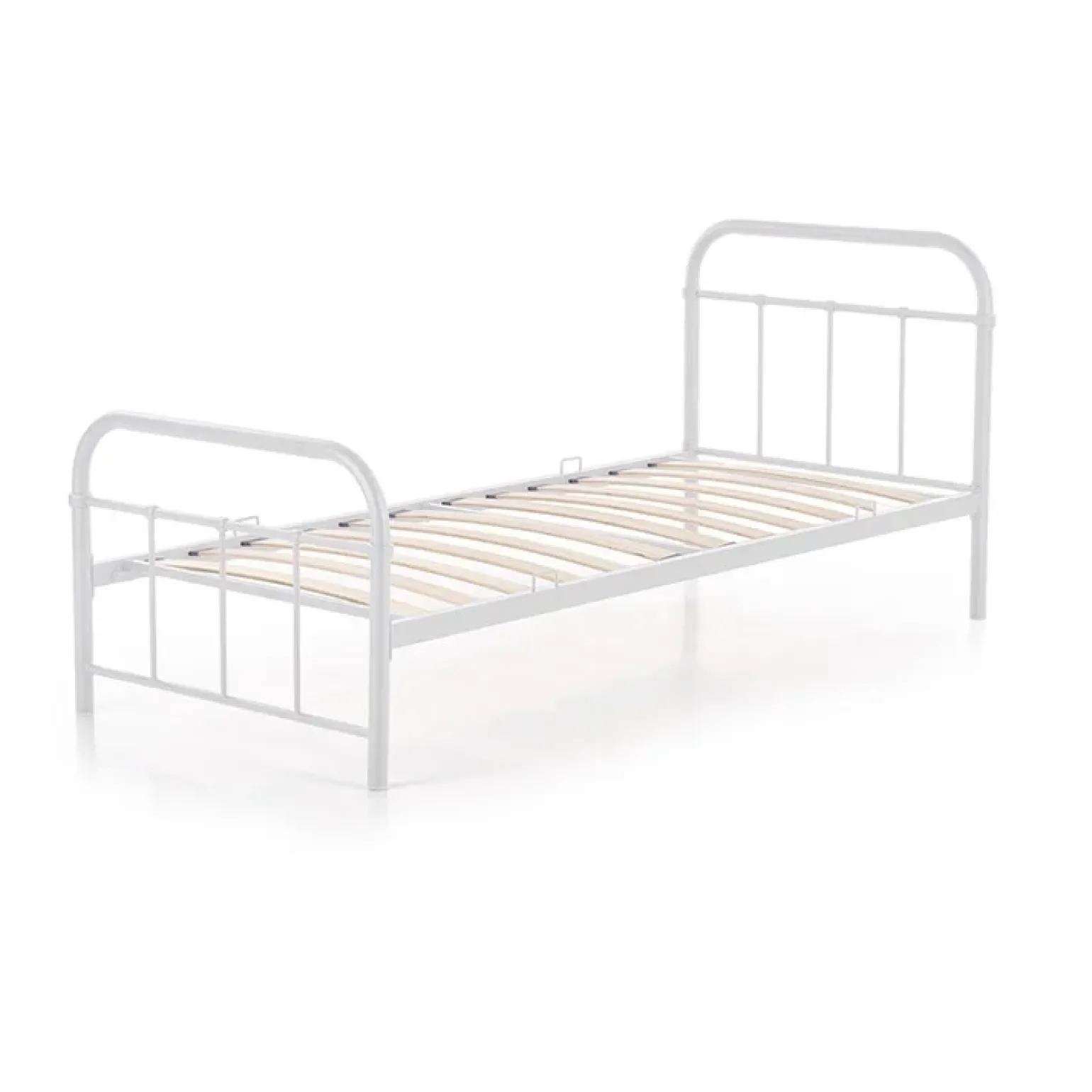 Letto singolo 90x200cm moderno bianco Stella