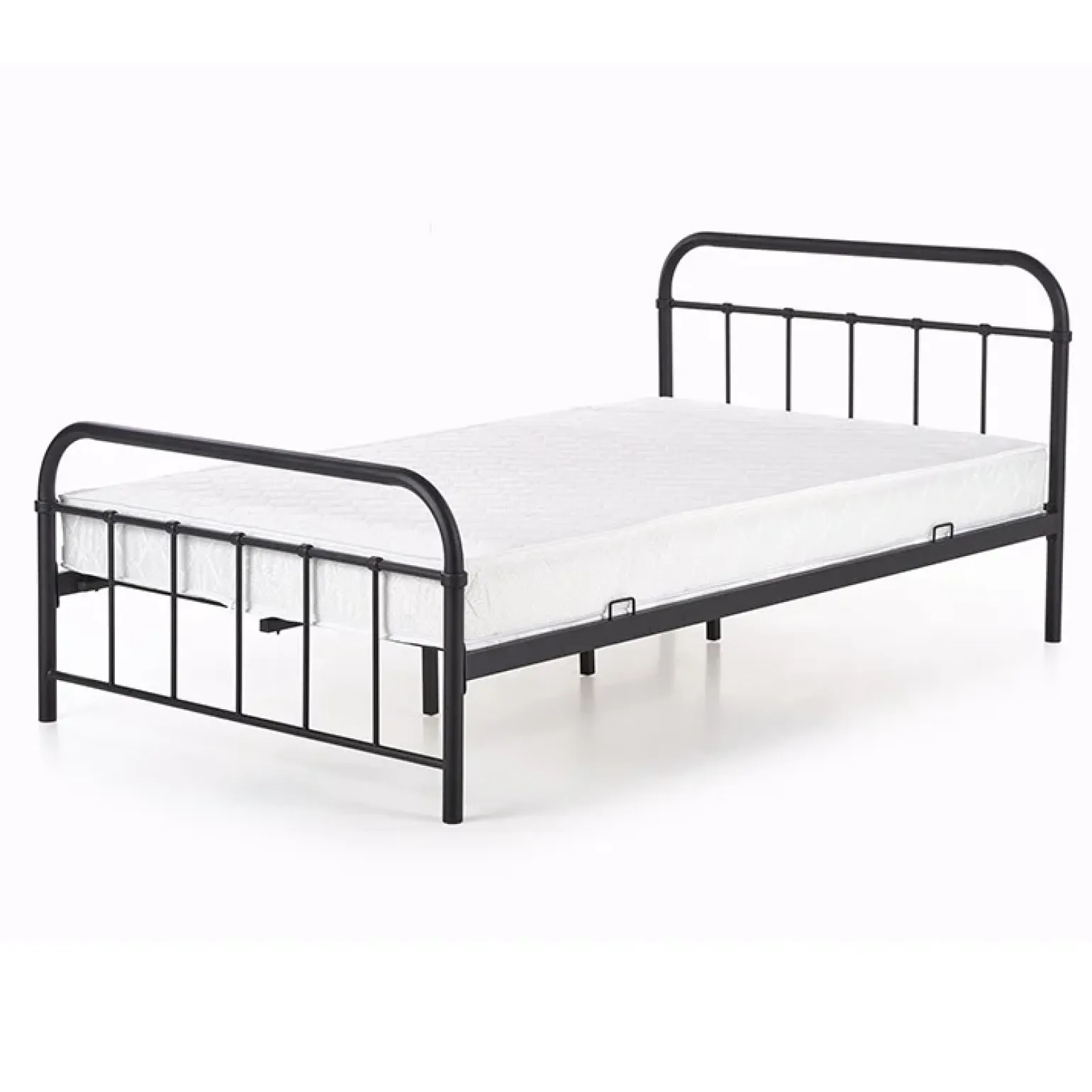 Letto una piazza e mezza moderno 120x200cm nero Stella