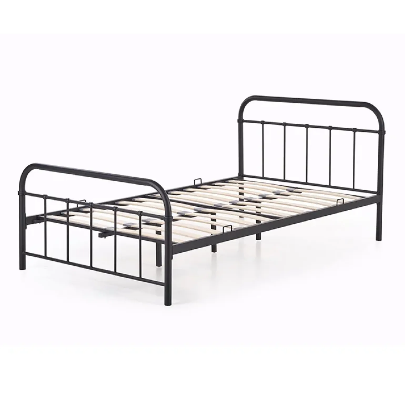 Letto una piazza e mezza moderno 120x200cm nero Stella