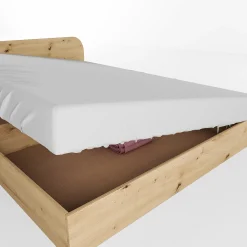 Letto 140x190cm alla francese contenitore moderno rovere rustico Carrisi
