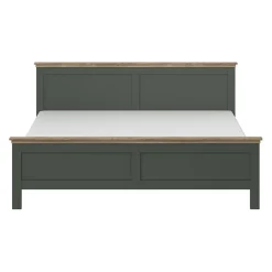 Letto 140x200cm alla francese design moderno verde quercia Texel