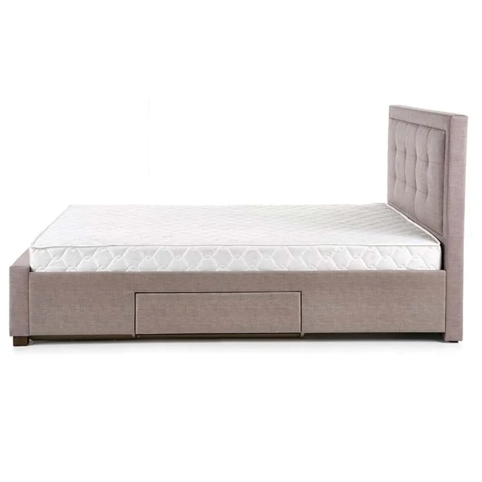 Letto 160x200cm matrimoniale con cassettoni beige Quarto Gihome®