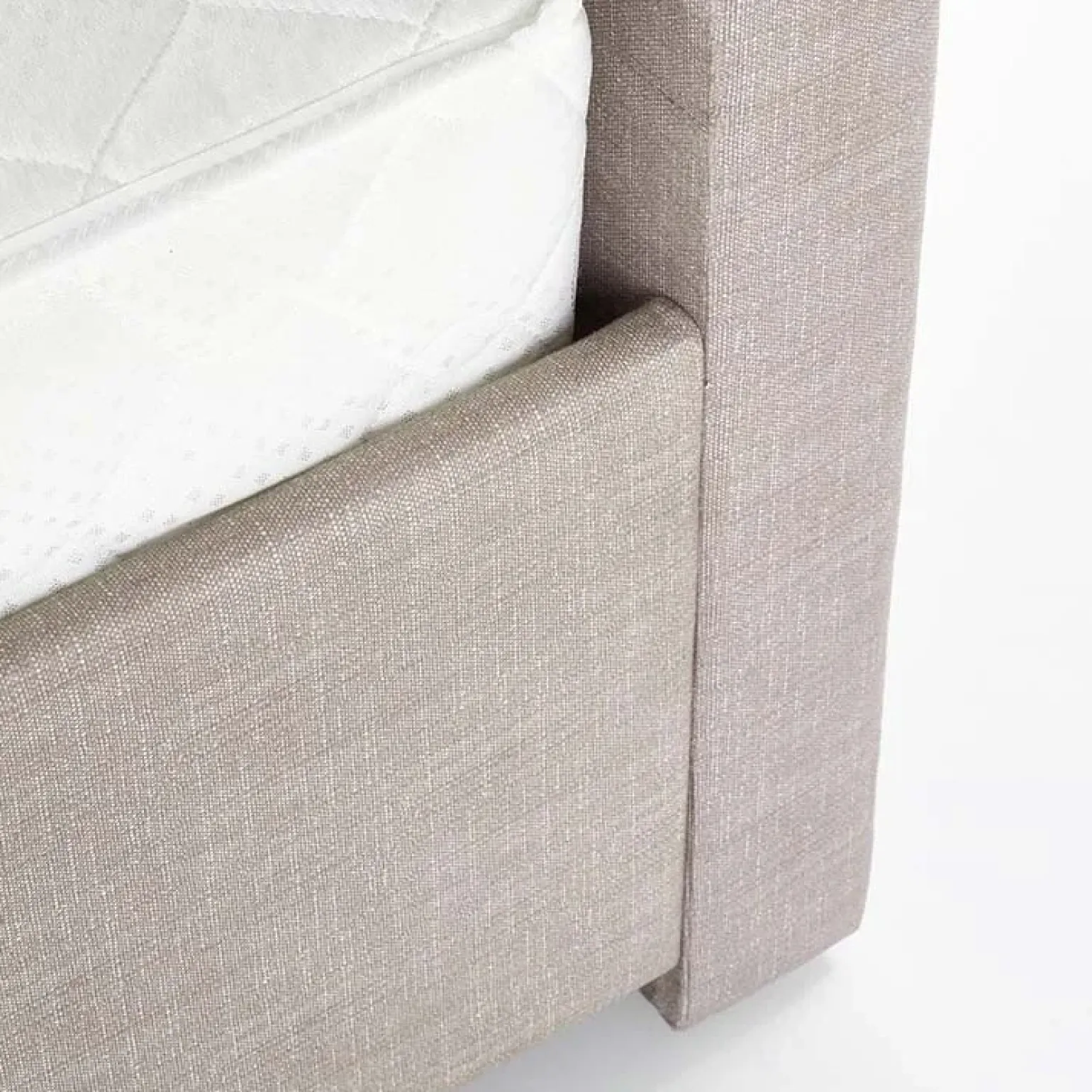 Letto 160x200cm matrimoniale con cassettoni beige Quarto Gihome®