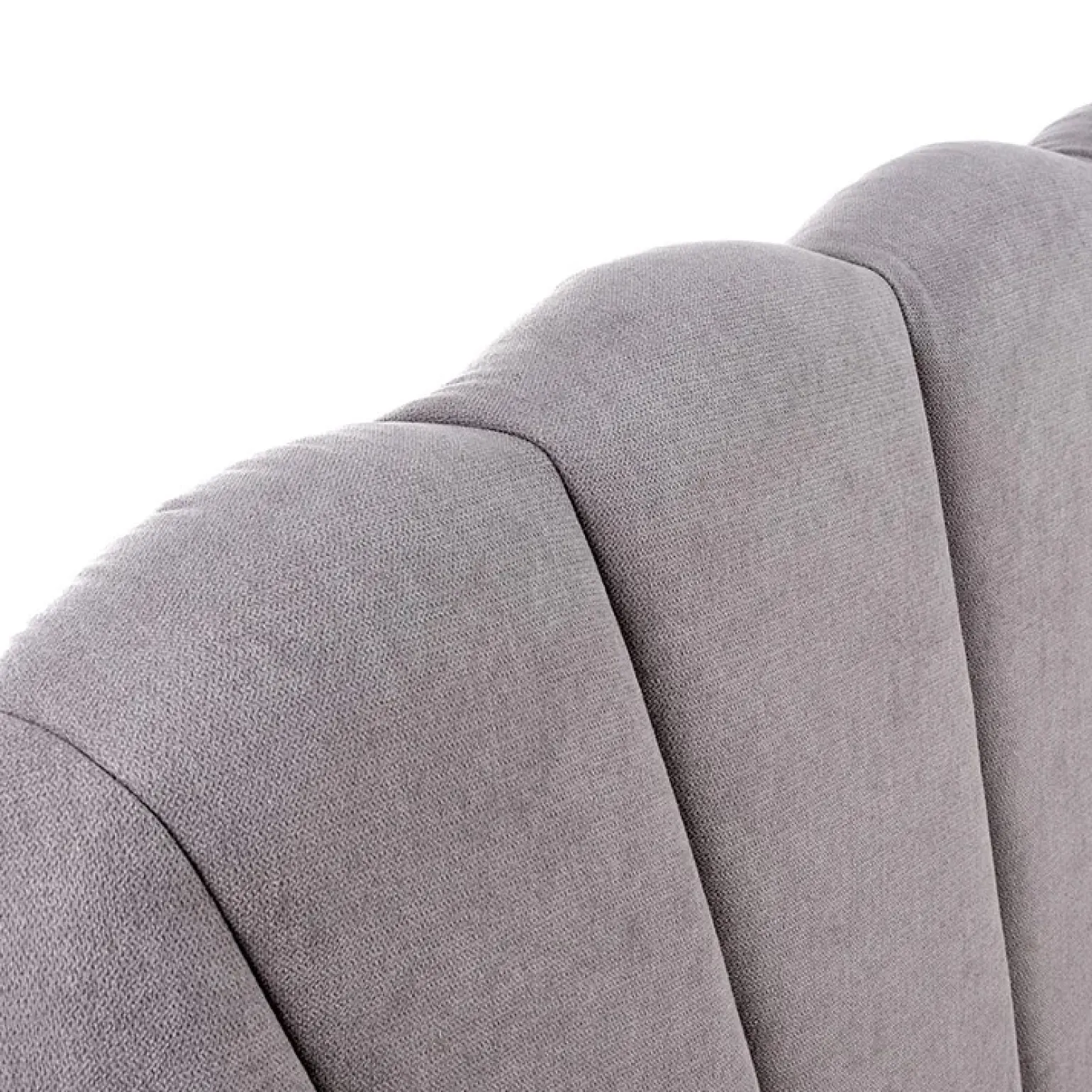 Letto 160x200cm matrimoniale imbottito con cassetto grigio chiaro Mezzola
