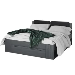 Letto 180x200cm matrimoniale oversize con cassettone ossido Cortina Gihome®