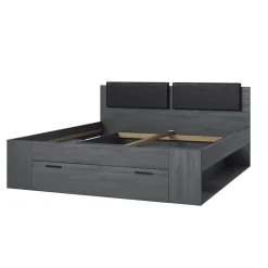 Letto 180x200cm matrimoniale oversize con cassettone ossido Cortina Gihome®