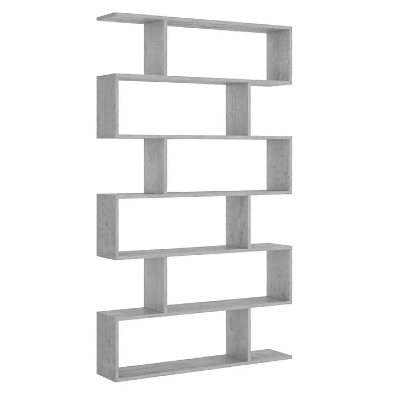 Libreria da parete 80x192h cm soggiorno design cemento Zaira