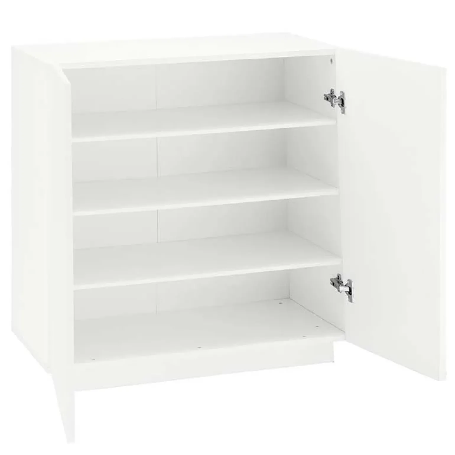 Madia 2 ante 81x86h cm moderna bainco lucido Candia Gihome®