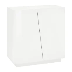 Madia 2 ante 81x86h cm moderna bainco lucido Candia Gihome®