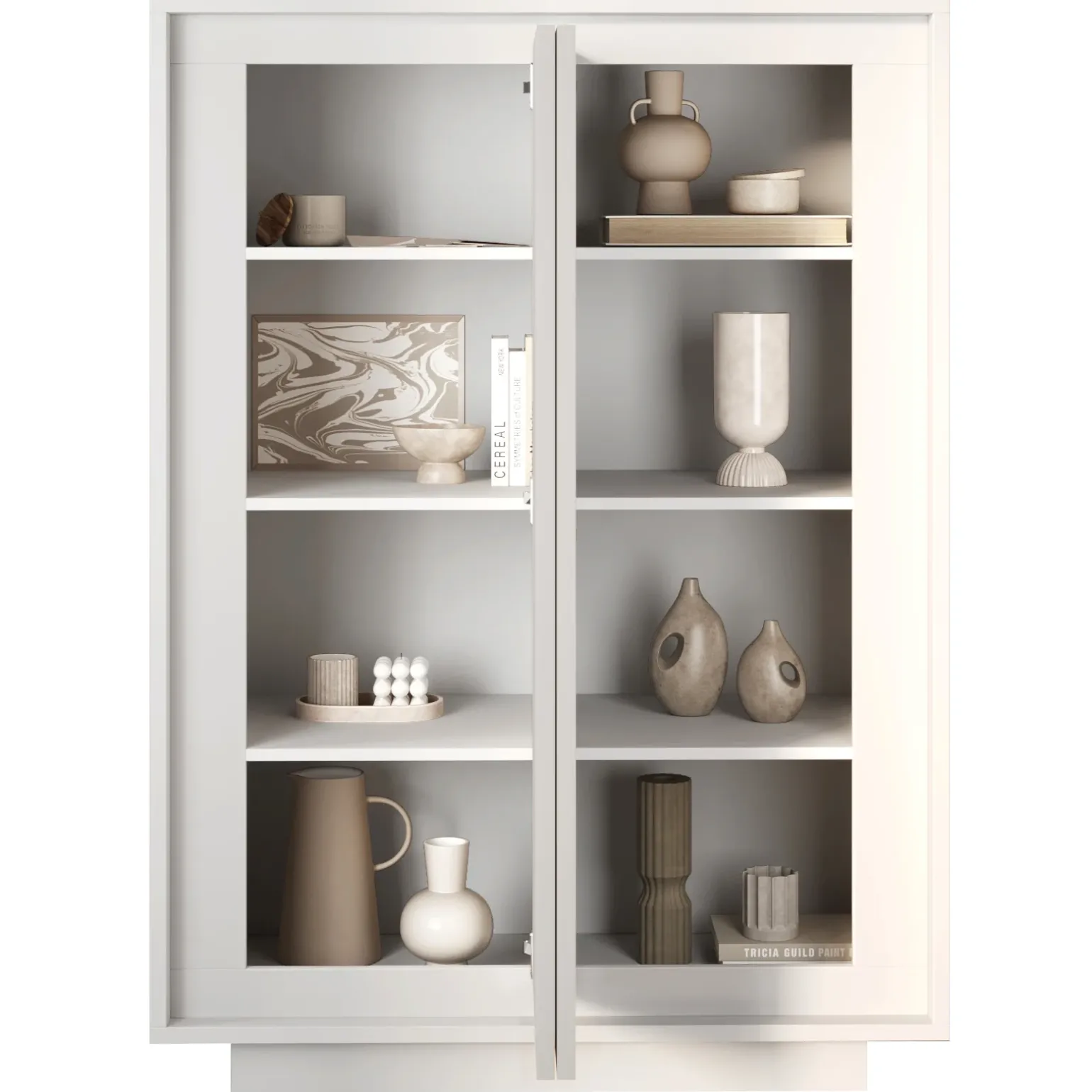 Madia alta 106x171h cm 2 ante bianco opaco Deluxe