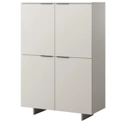 Madia alta 100x145h cm 4 ante soggiorno grigio Stone