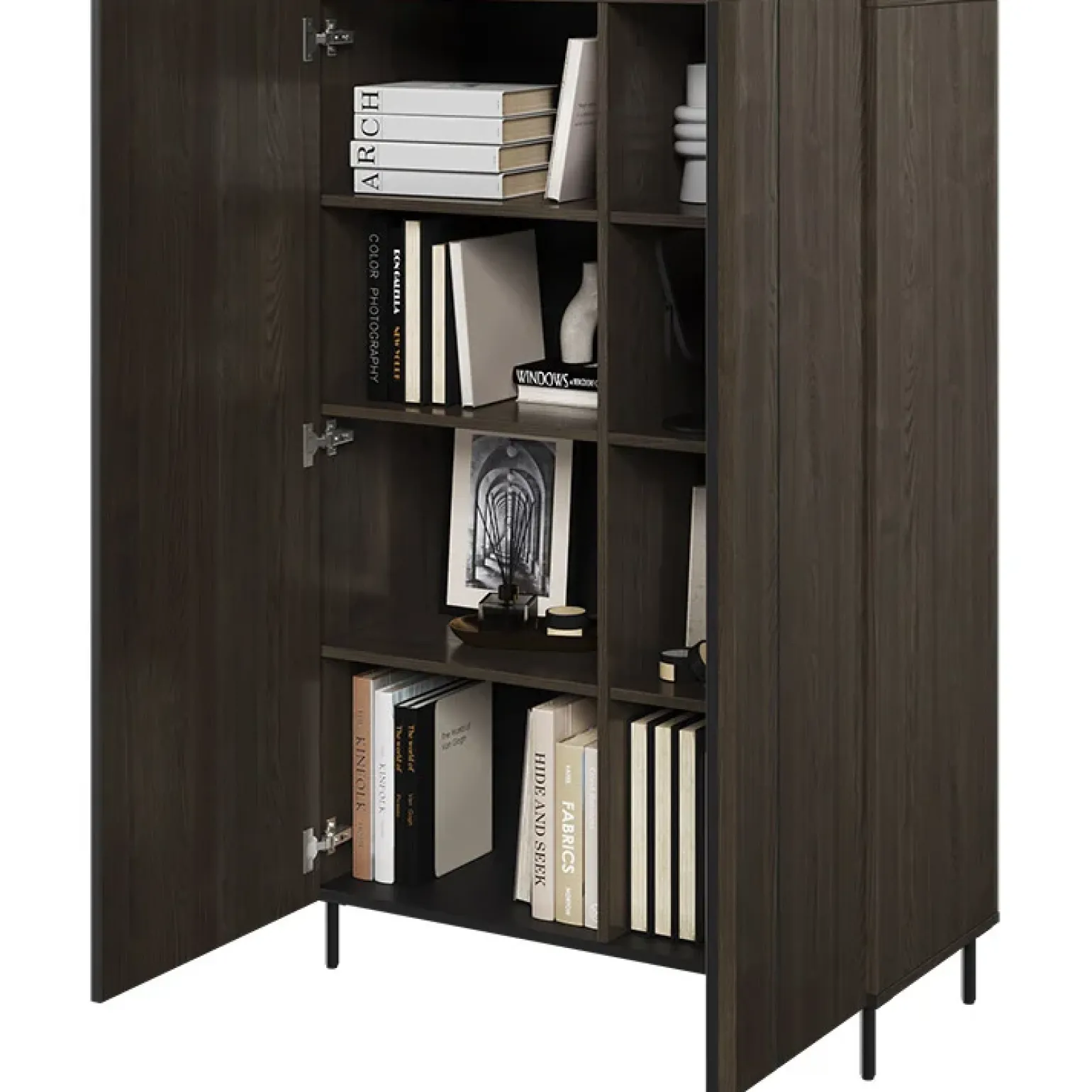 Madia alta 92x144h cm 2 ante wengè Blackwood