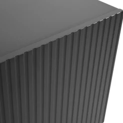 Madia con camino 181x83h cm moderno cannettato antracite Essence