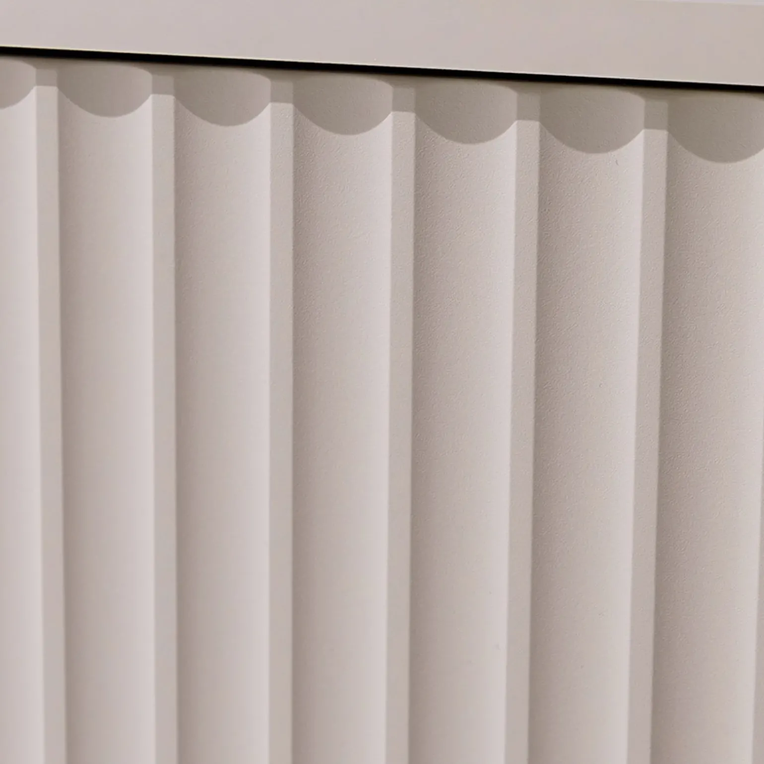 Madia 107x80h cm 1 anta 2 cassetti cannettato moderna beige Vanessa
